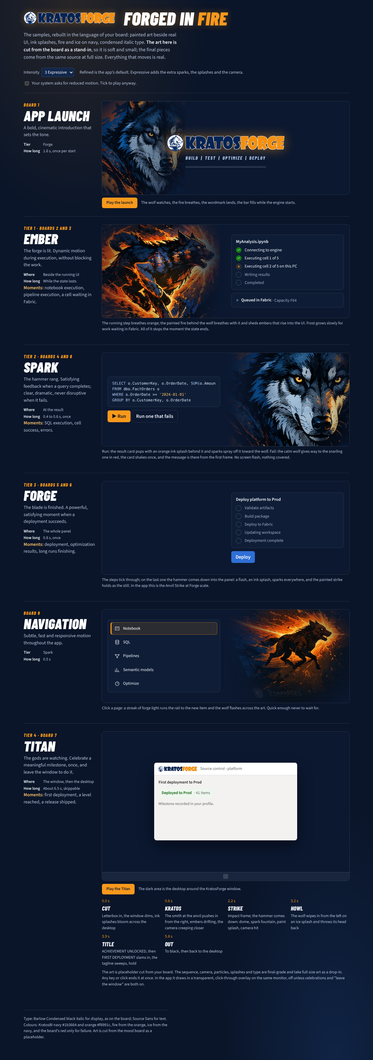 The sample page